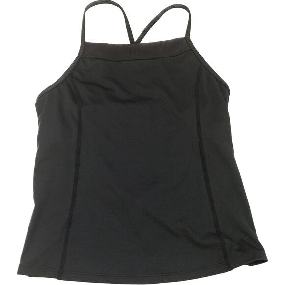 Free People Movement Womens Looking Heavenly Tank Black Strappy Back Size Small - Picture 15 of 16